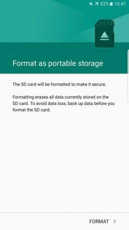 Formatarea cardului SD Galaxy Note 7