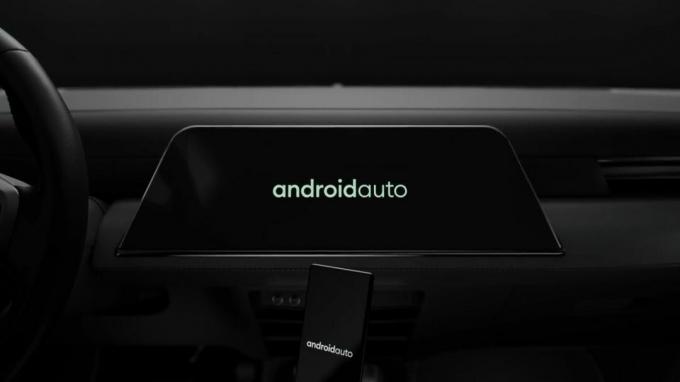 Android Auto-skärm och telefon