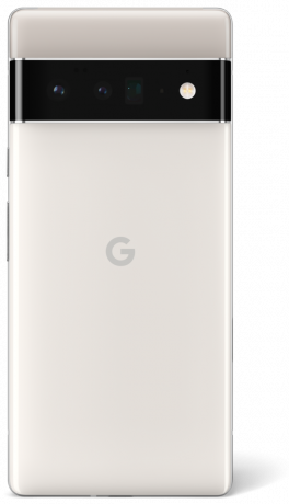Google Pixel 6 Pro zachmurzony biały render