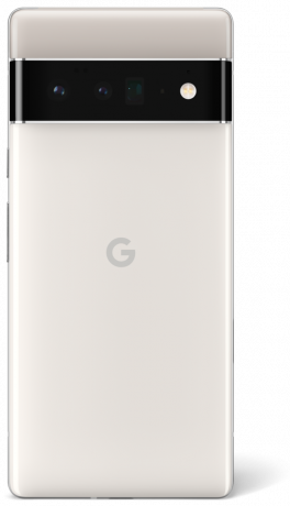 Google Pixel 6 Pro Alb înnorat Render