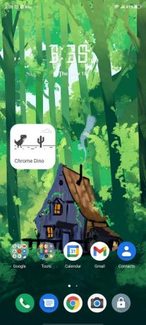 Виджет Google Chrome Dino Game