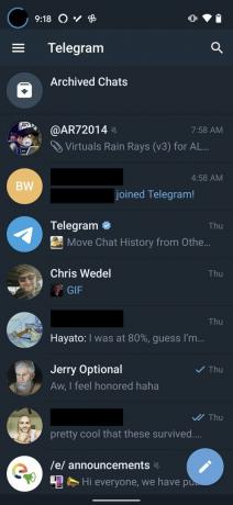 Verzonden Telegram-bericht verwijderen