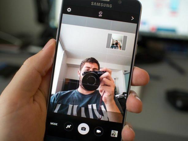 Modo selfie amplio del Galaxy Note 5