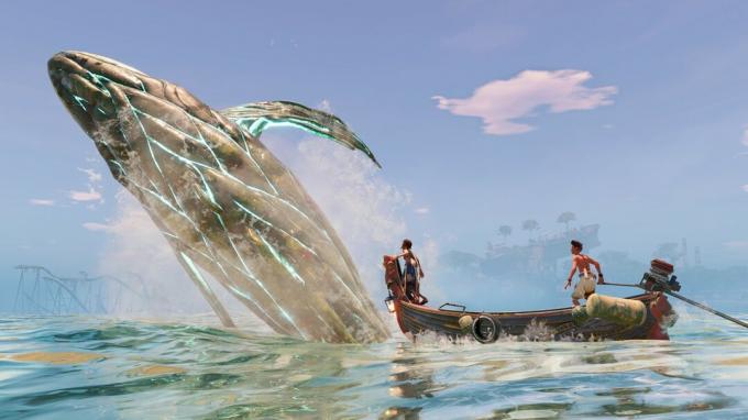 Profundidades ocultas submersas, imagem artística em destaque, baleia
