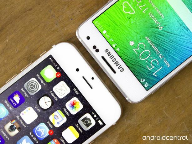 Samsung Galaxy Alpha לעומת iPhone 6