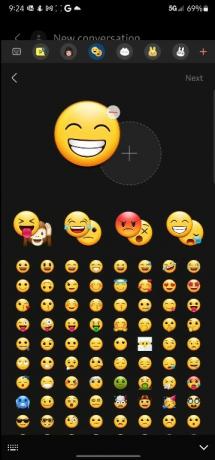 Para emoji klawiatury Samsung