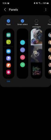Schermata delle impostazioni del Samsung Galaxy Z Fold 3