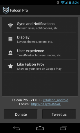 Falcon Pro za Android.