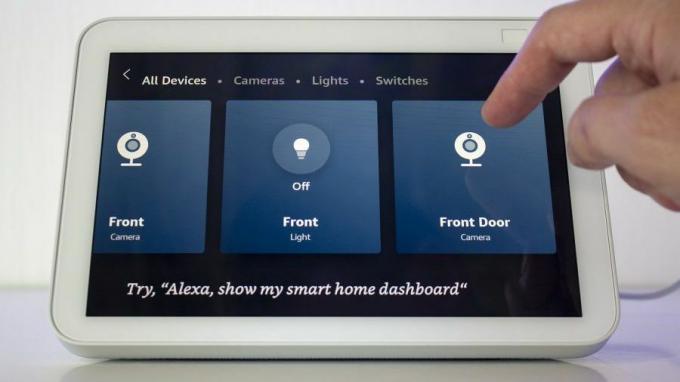 Controlli domestici intelligenti di Amazon Echo Show 8 (2a generazione).