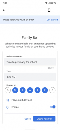 Google Family Bell ekrānuzņēmums