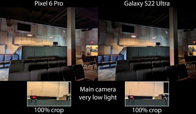 Galaxy S22 Ultra v primerjavi z glavno kamero Pixel 6 Pro