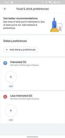 Consigli sui ristoranti di Google Maps